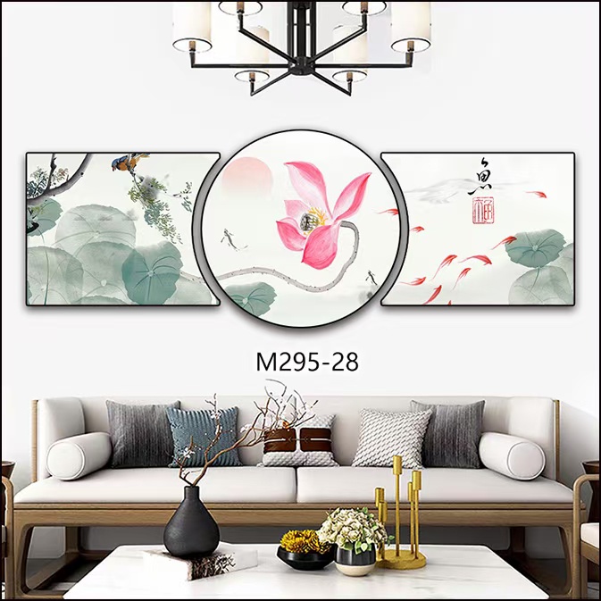 Tranh tráng gương bộ 3 phong cách kiểu hot hiện đại nhiều mẫu đẹp