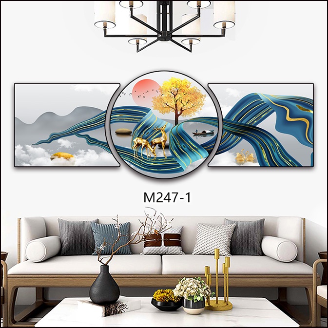 Tranh tráng gương hiện đại decor gia đình - khách sạn - chung cu