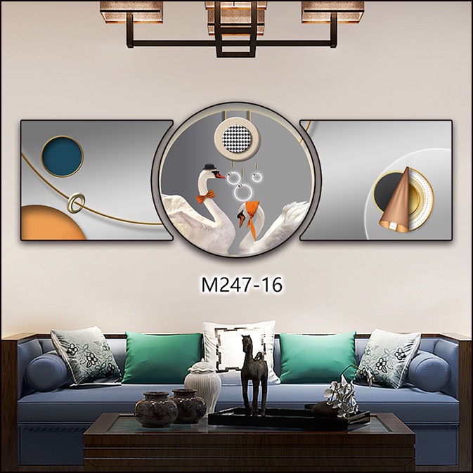 Tranh tráng gương hiện đại decor gia đình - khách sạn - chung cu