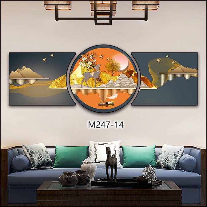 Tranh tráng gương hiện đại decor gia đình - khách sạn - chung cu