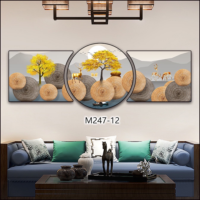 Tranh tráng gương hiện đại decor gia đình - khách sạn - chung cu