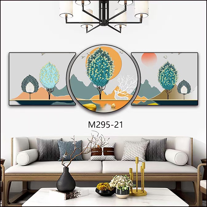 Tranh tráng gương bộ 3 phong cách kiểu hot hiện đại nhiều mẫu đẹp