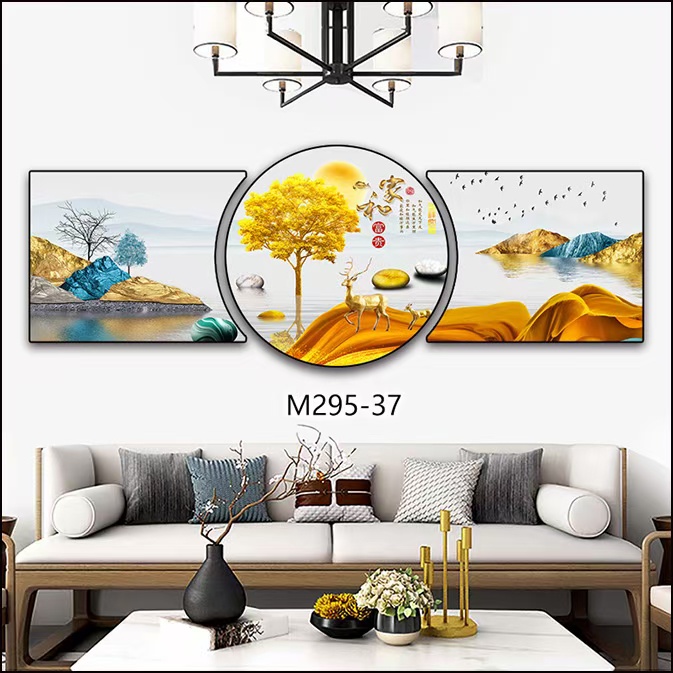 Tranh tráng gương bộ 3 phong cách kiểu hot hiện đại nhiều mẫu đẹp