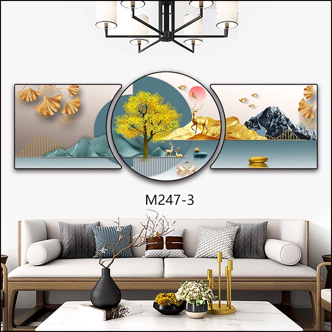 Tranh tráng gương hiện đại decor gia đình - khách sạn - chung cu