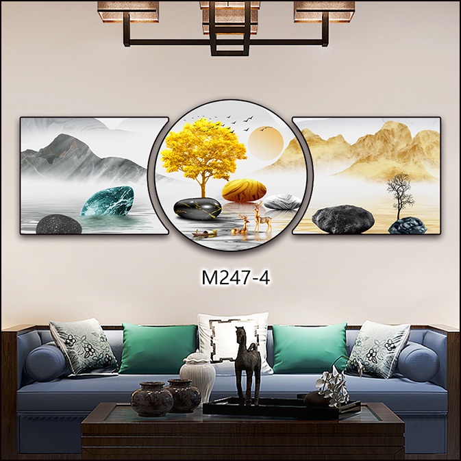 Tranh tráng gương hiện đại decor gia đình - khách sạn - chung cu