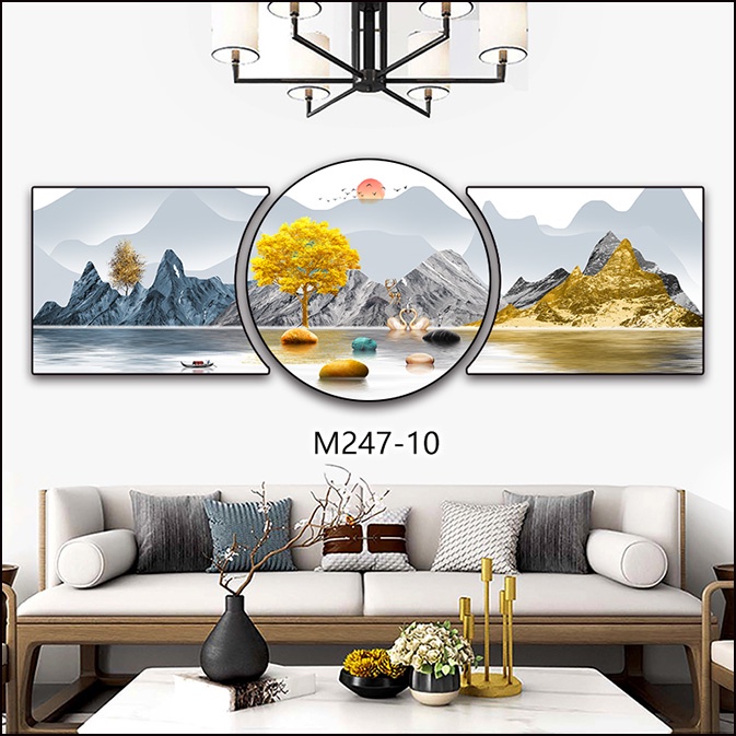 Tranh tráng gương hiện đại decor gia đình - khách sạn - chung cu