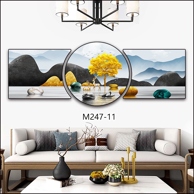 Tranh tráng gương hiện đại decor gia đình - khách sạn - chung cu