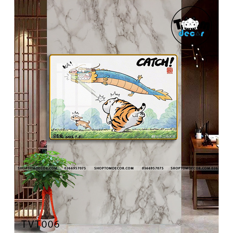 Tranh Vô Tri Tổng Hợp Nhiều Mẫu Mã Đáo Thành Công,Quan Vũ Cưỡi Vespa,Long Tranh Hổ Đấu - Tranh Tráng Gương