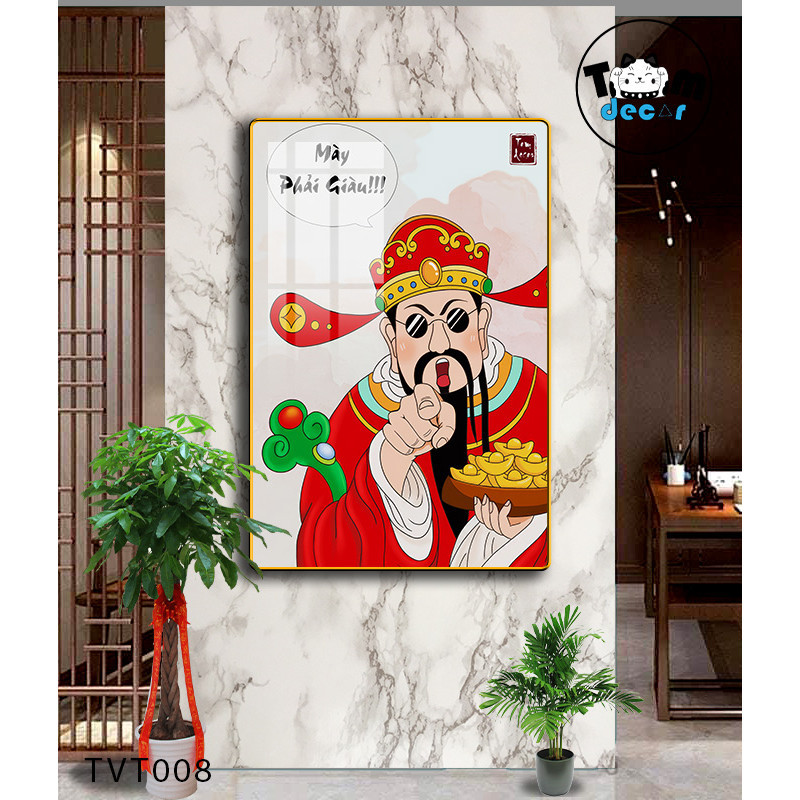 Tranh Vô Tri Tổng Hợp Nhiều Mẫu Mã Đáo Thành Công,Quan Vũ Cưỡi Vespa,Long Tranh Hổ Đấu - Tranh Tráng Gương