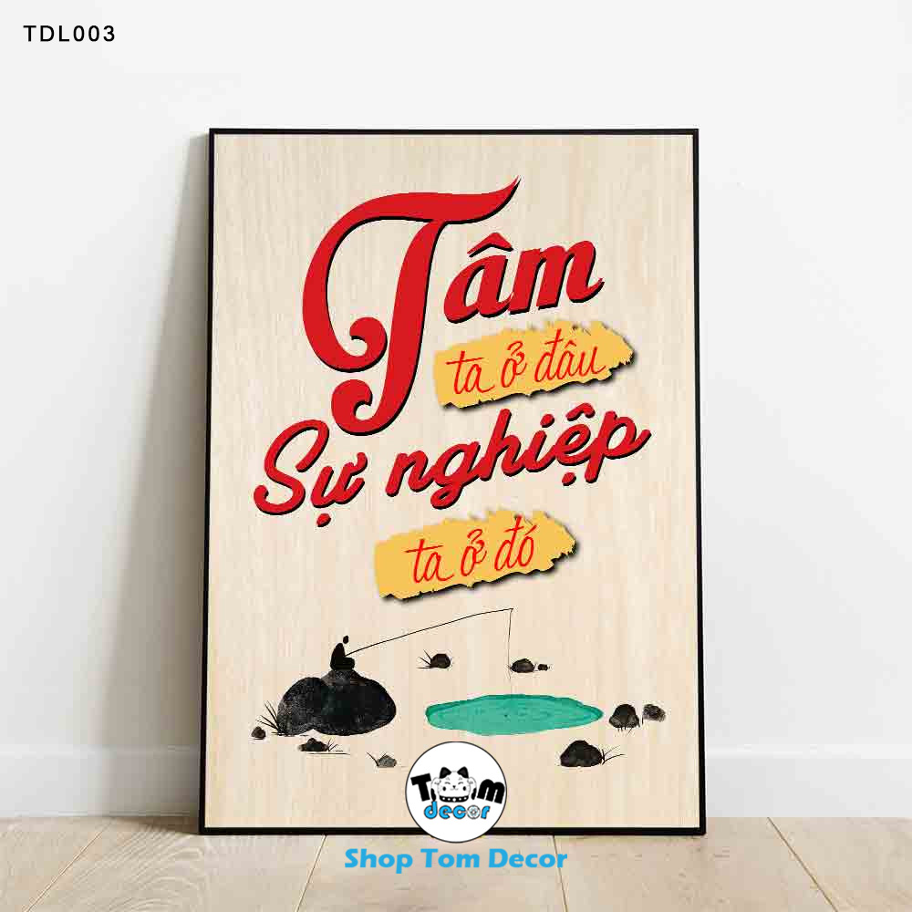 Tranh Động Lực 30x40,40x60,60x90cm Tranh Canvas Có Khung Composite Treo Tường Tranh Slogan Động Lực - TDL003
