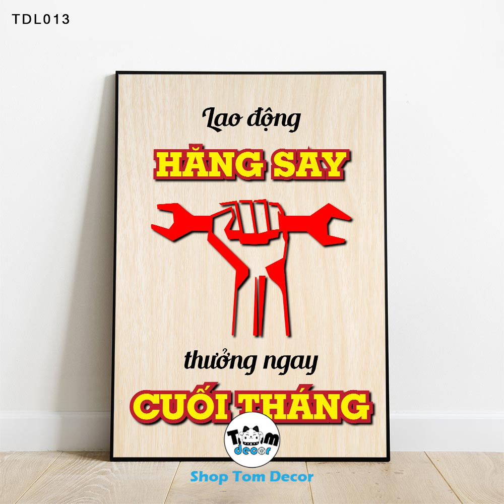 Tranh Động Lực 30x40,40x60,60x90cm Tranh Canvas Có Khung Composite Treo Tường Tranh Slogan Động Lực - TDL013