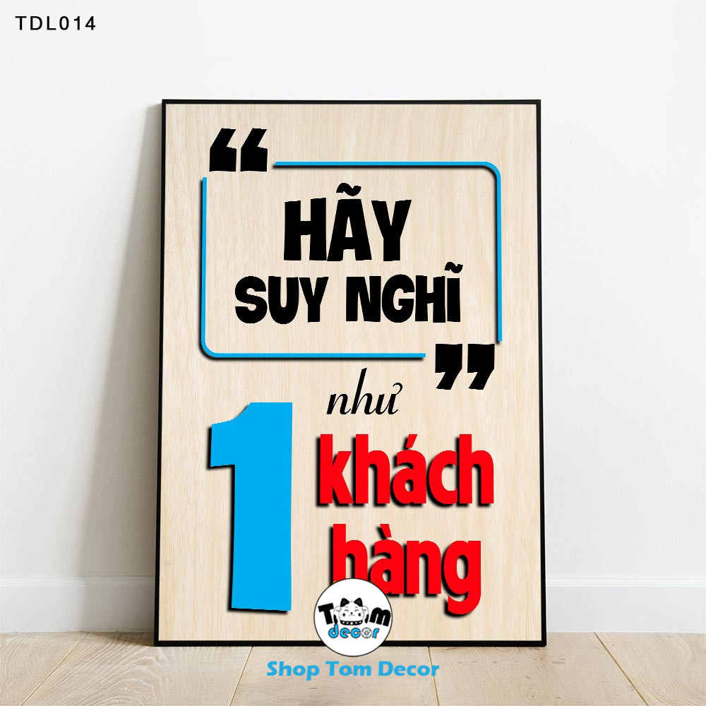 Tranh Động Lực 30x40,40x60,60x90cm Tranh Canvas Có Khung Composite Treo Tường Tranh Slogan Động Lực - TDL014