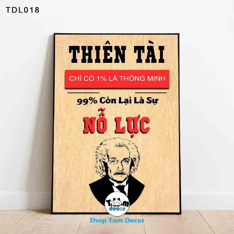Tranh Động Lực 30x40,40x60,60x90cm Tranh Canvas Có Khung Composite Treo Tường Tranh Slogan Động Lực - TDL018