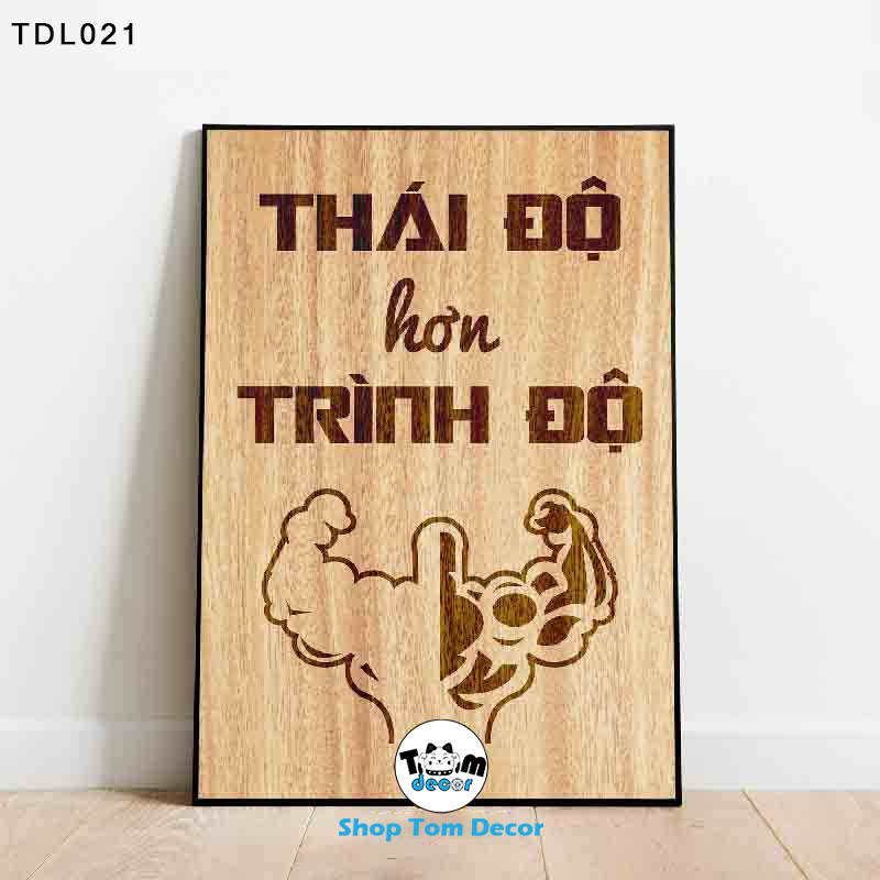 Tranh Động Lực 30x40,40x60,60x90cm Tranh Canvas Có Khung Composite Treo Tường Tranh Slogan Động Lực - TDL021