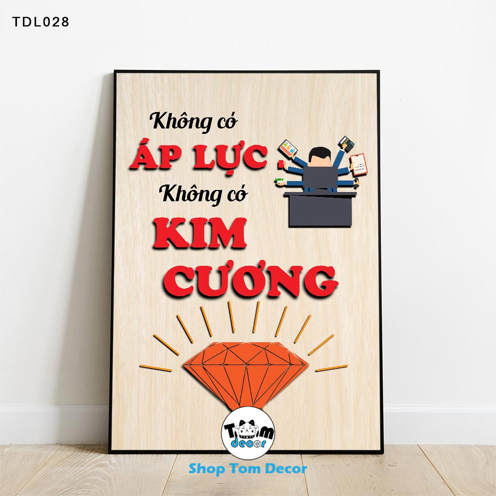 Tranh Động Lực 30x40,40x60,60x90cm Tranh Canvas Có Khung Composite Treo Tường Tranh Slogan Động Lực - TDL028