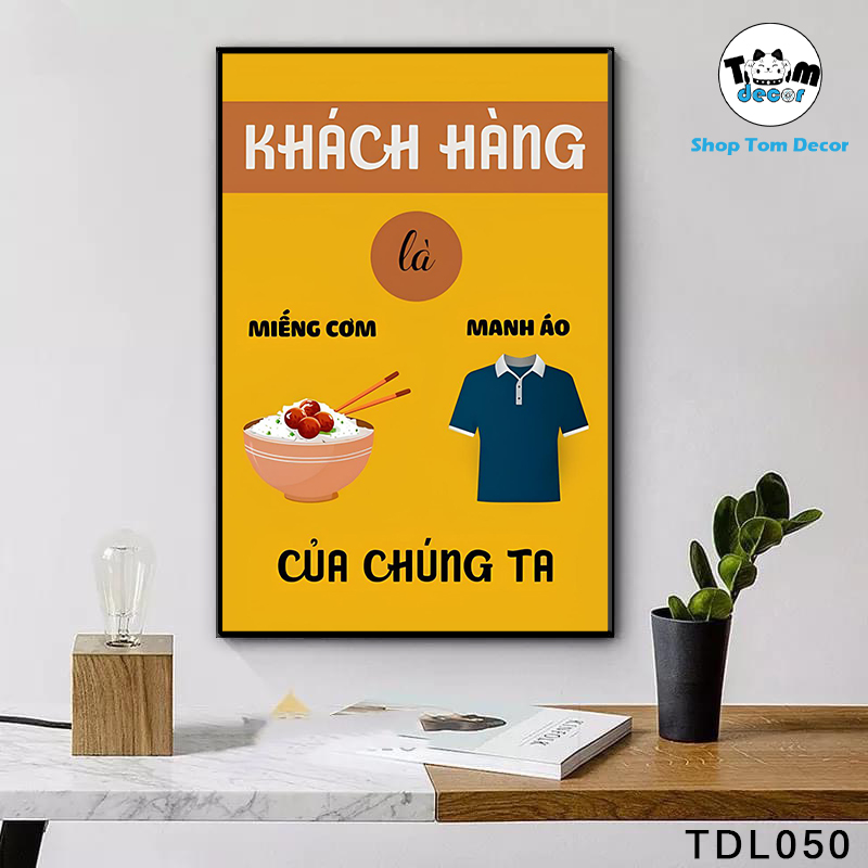 Tranh Động Lực 30x40,40x60,60x90cm Tranh Canvas Có Khung Composite Treo Tường Tranh Slogan Động Lực - TDL050