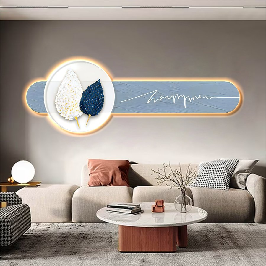 Tranh Led Trừu Tượng Hiện Đại Sang Trọng Tráng Gương - Có Remot Điều Khiển Từ Xa TTTL3D