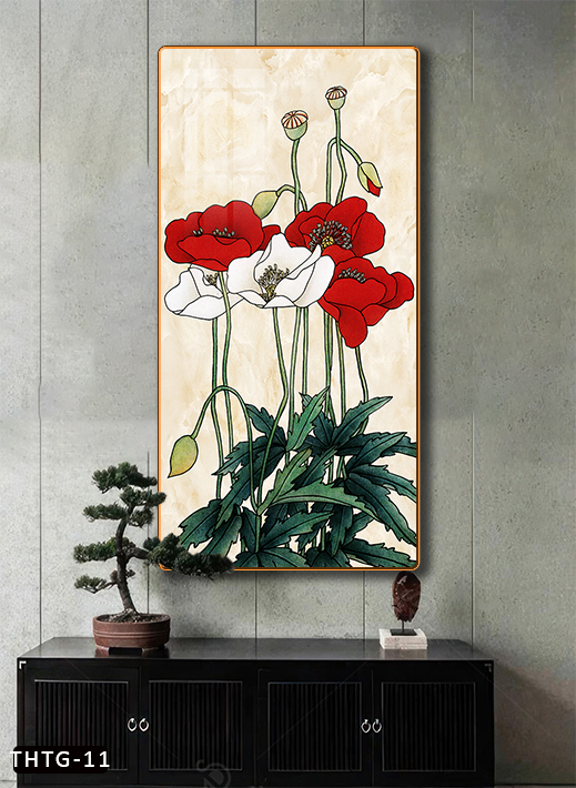 Tranh Hoa Tráng Gương Cao Cấp Hoặc Tranh Canvas Có Khung - THTG-11