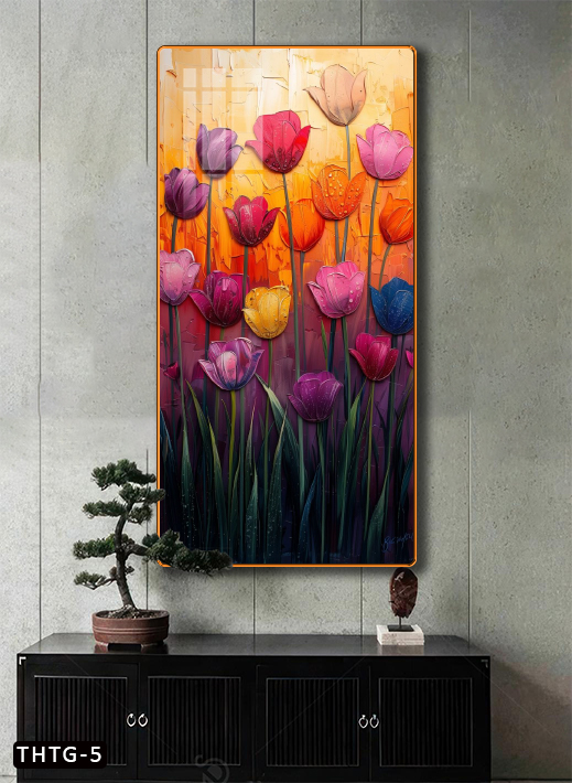 Tranh Hoa Tráng Gương Cao Cấp Hoặc Tranh Canvas Có Khung - THTG-5