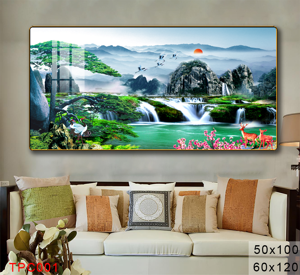 Tranh Sơn Thuỷ Tranh Phong Cảnh Cao Cấp - TPC001