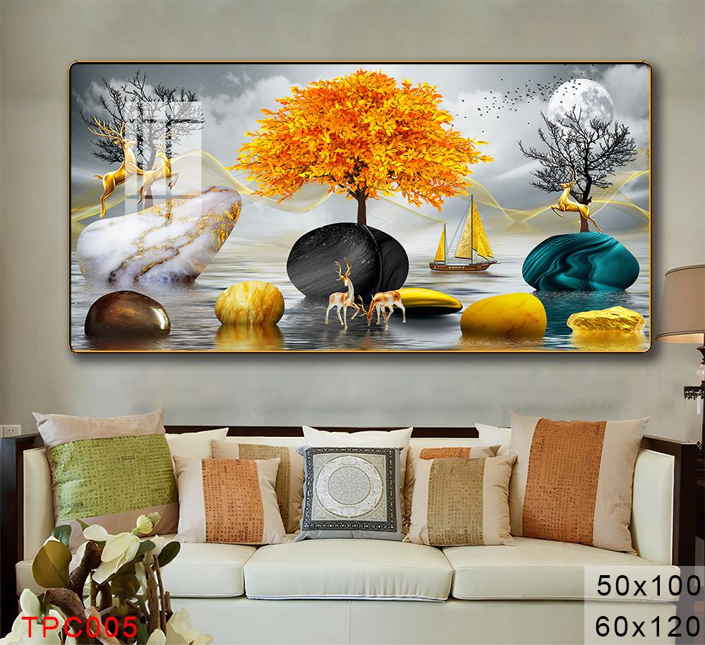 Tranh Sơn Thuỷ Tranh Phong Cảnh Cao Cấp - TPC005