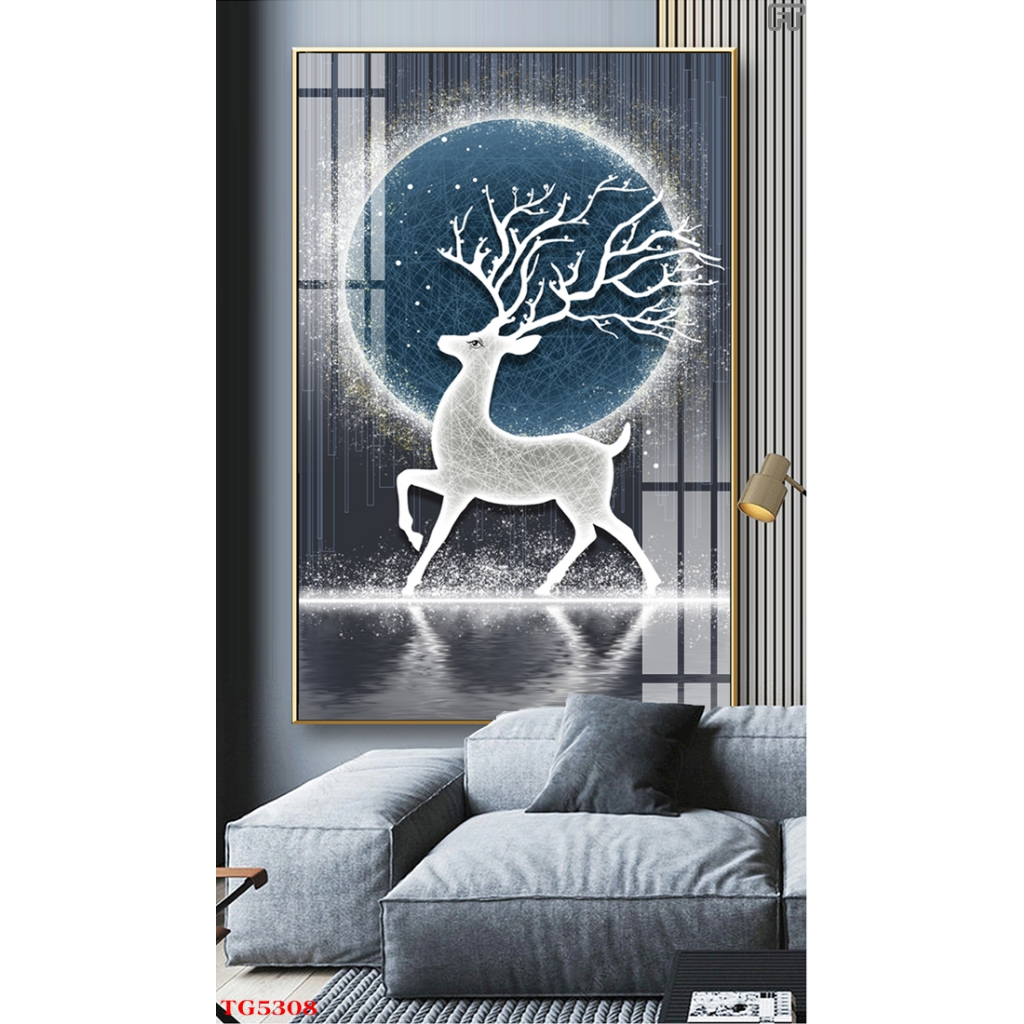 Tổng Hợp Tranh Tráng Gương Hiện Đại Hưu Nai Trừu Tượng Chọn Lọc Đẹp Mới Nhất