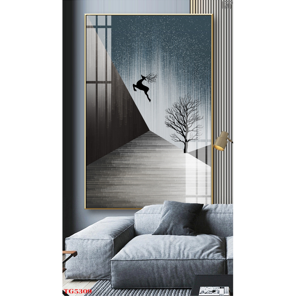 Tổng Hợp Tranh Tráng Gương Hiện Đại Hưu Nai Trừu Tượng Chọn Lọc Đẹp Mới Nhất