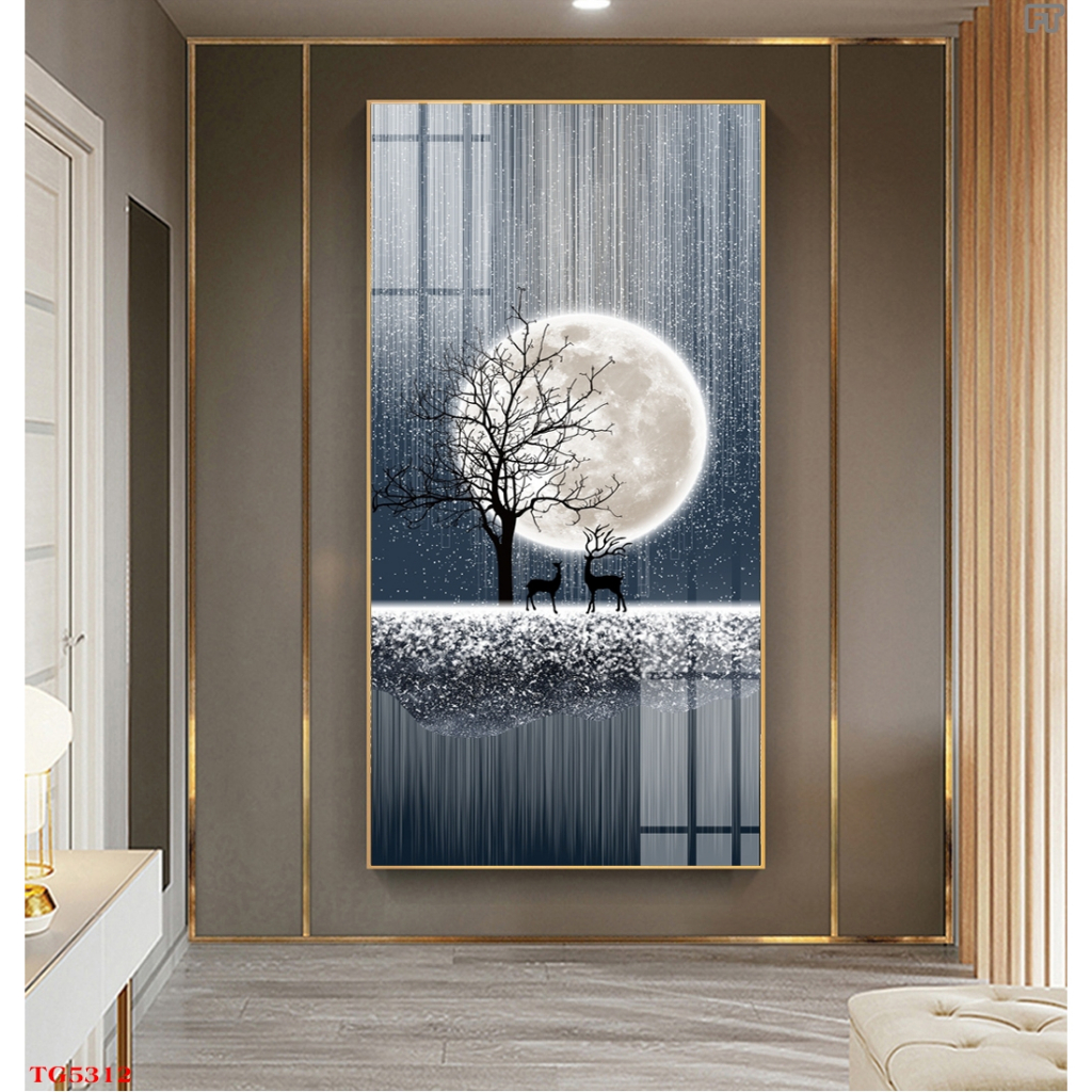 Tổng Hợp Tranh Tráng Gương Hiện Đại Hưu Nai Trừu Tượng Chọn Lọc Đẹp Mới Nhất