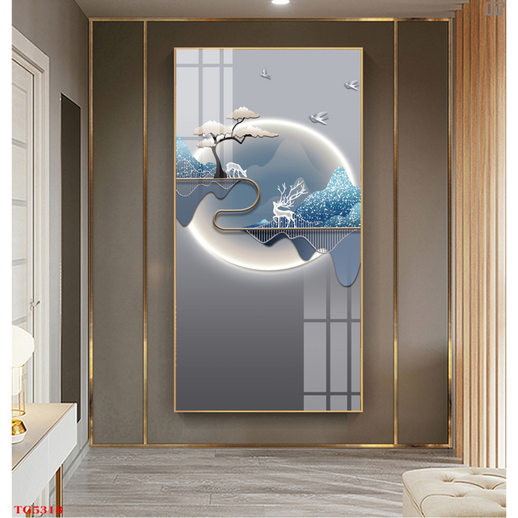 Tổng Hợp Tranh Tráng Gương Hiện Đại Hưu Nai Trừu Tượng Chọn Lọc Đẹp Mới Nhất