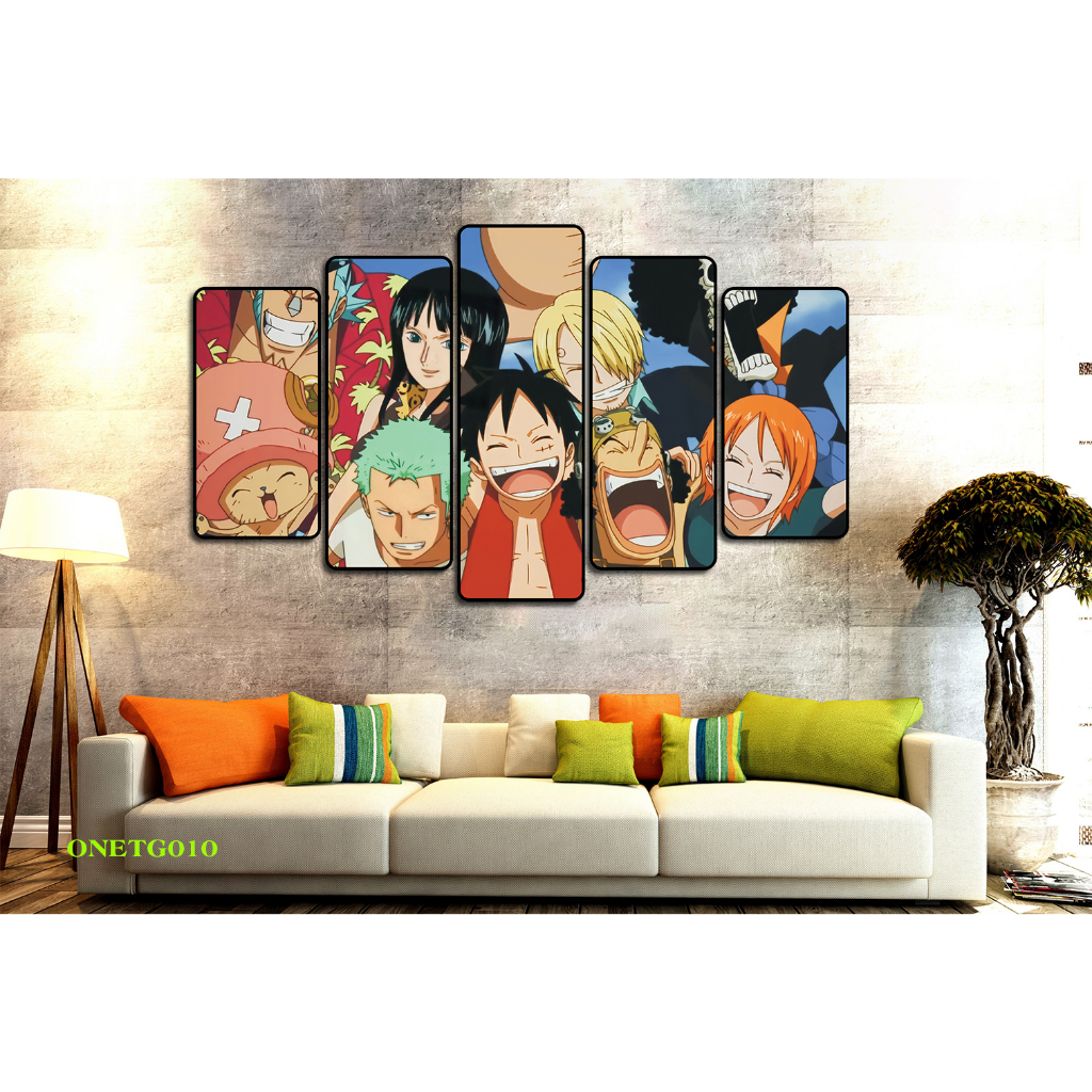 Tranh Tráng Gương ONE PIECE -ZORO - LUFF GEAR 5 - KAIDO Loại Tráng Gương Tốt Loại 1