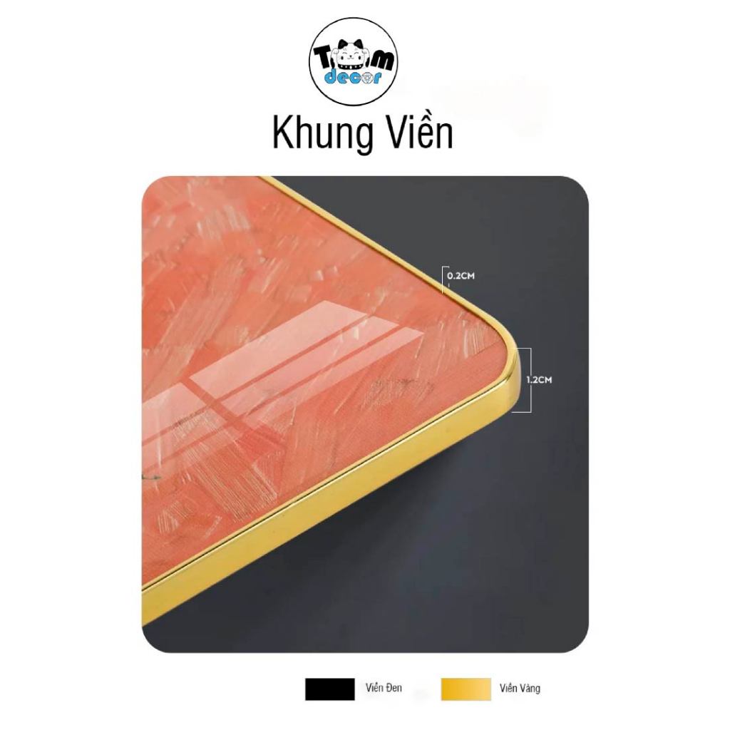 Bộ 3 Tranh Thư Pháp Đức-Nhẫn-Hiếu Tranh Tráng Gương Cao Cấp