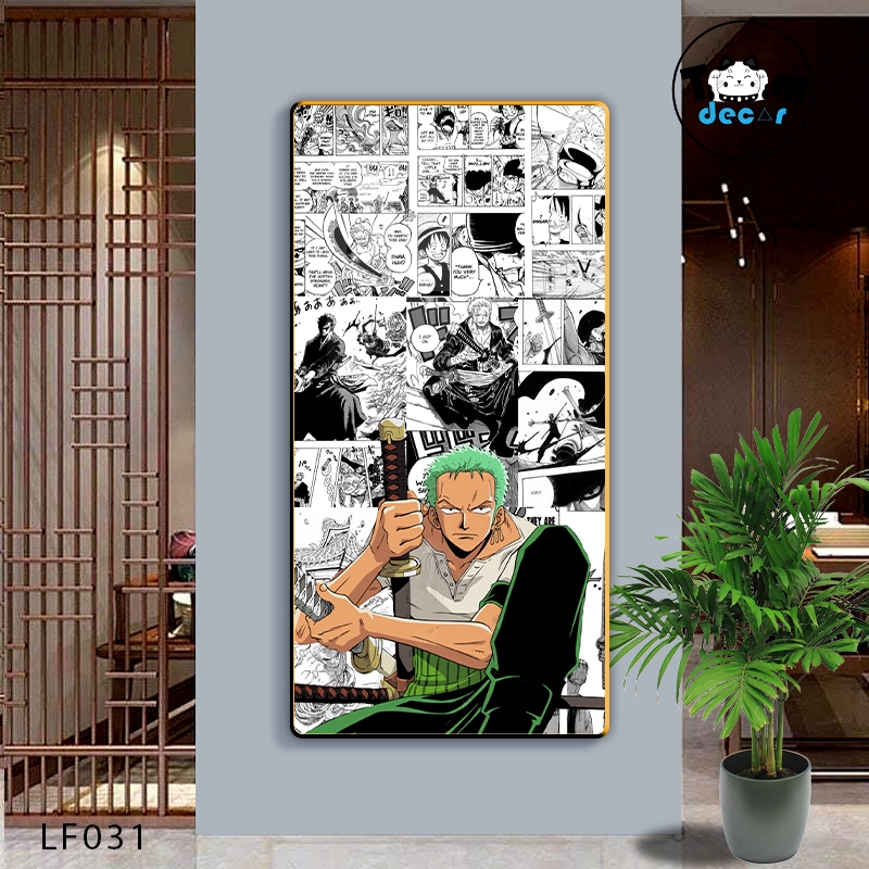 Top tổng hợp mẫu tranh dọc ONEPIECE tráng gương cao cấp 40x80cm - luffy-zorro-law-ace chọn lọc đẹp nhất