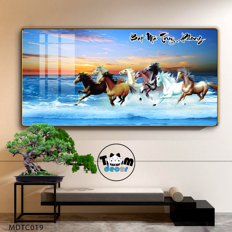 Top Mẫu Tranh Tráng Gương Mã Đáo Thành Công Đẹp Nhất Được Chọn Lọc - Tranh Ngựa Bát Mã - Tomdecor