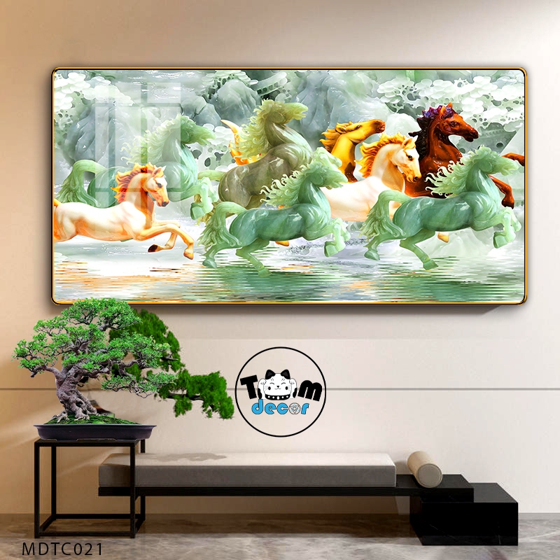 Top Mẫu Tranh Tráng Gương Mã Đáo Thành Công Đẹp Nhất Được Chọn Lọc - Tranh Ngựa Bát Mã - Tomdecor