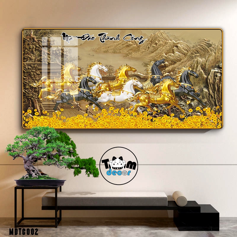 Top Mẫu Tranh Tráng Gương Mã Đáo Thành Công Đẹp Nhất Được Chọn Lọc - Tranh Ngựa Bát Mã - Tomdecor