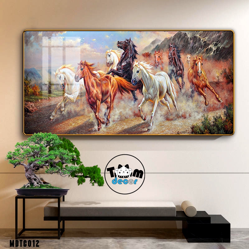 Top Mẫu Tranh Tráng Gương Mã Đáo Thành Công Đẹp Nhất Được Chọn Lọc - Tranh Ngựa Bát Mã - Tomdecor