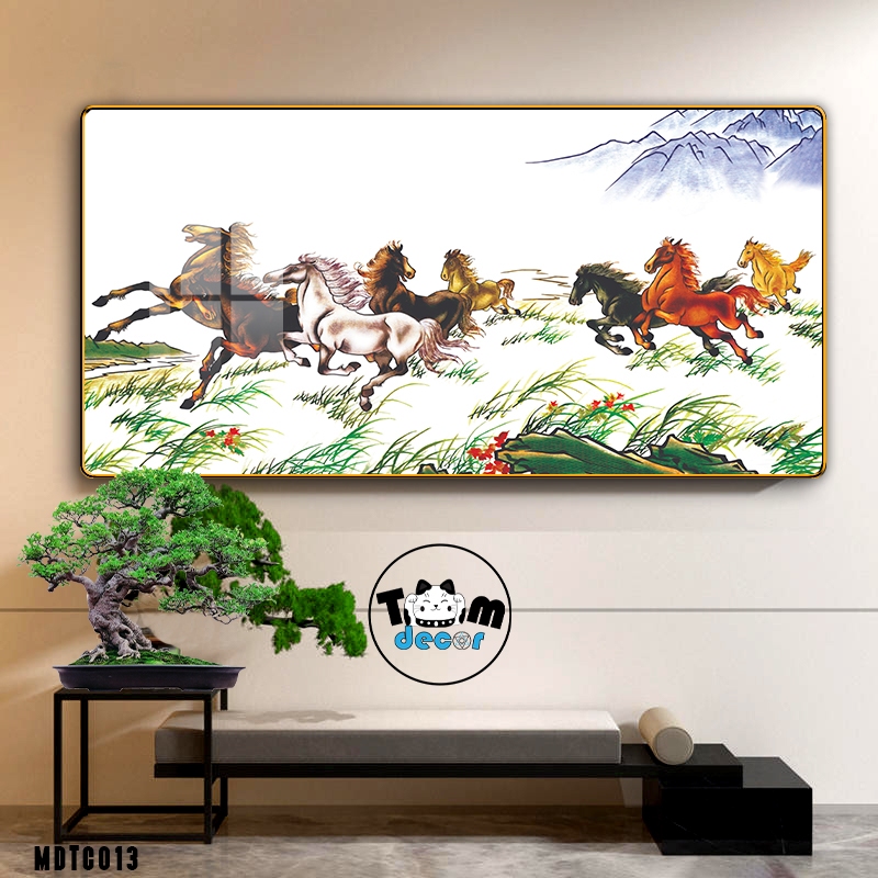 Top Mẫu Tranh Tráng Gương Mã Đáo Thành Công Đẹp Nhất Được Chọn Lọc - Tranh Ngựa Bát Mã - Tomdecor