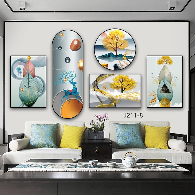 Tranh Ghép Mẫu Đẹp Dán Tường Mặt Gương Nhựa Formex Cứng Dày 5mm Mặt Gương