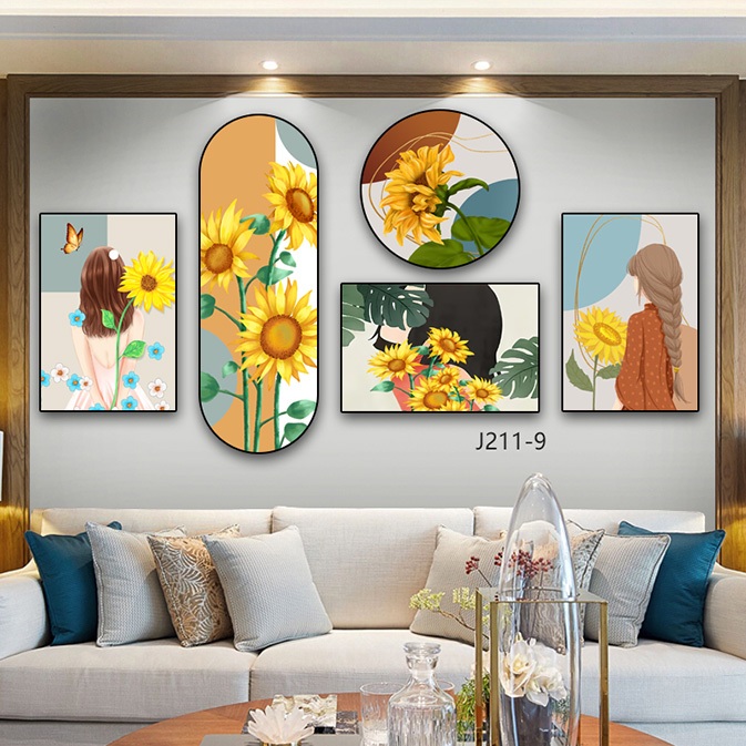 Tranh Ghép Mẫu Đẹp Dán Tường Mặt Gương Nhựa Formex Cứng Dày 5mm Mặt Gương