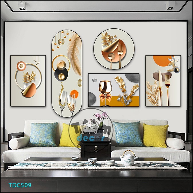 Tranh Dán Tường Mặt Gương Nhựa Cứng Formex Mẫu Chọn Lọc Đẹp Tranh Cá Koi,Phong Thuỷ,Trừu Tượng Hot