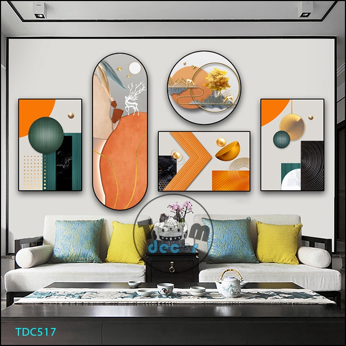 Tranh Dán Tường Mặt Gương Nhựa Cứng Formex Mẫu Chọn Lọc Đẹp Tranh Cá Koi,Phong Thuỷ,Trừu Tượng Hot