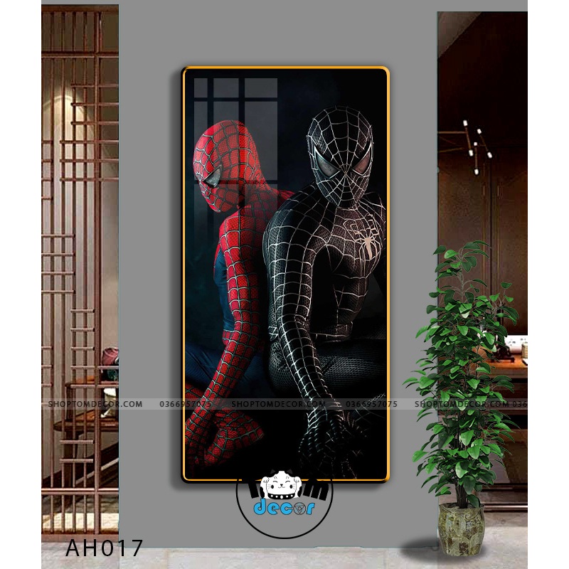 Tranh Người Nhện,Marvel,Samurai,Batman,Iron man - Tranh Tráng Gương Khổ Dọc