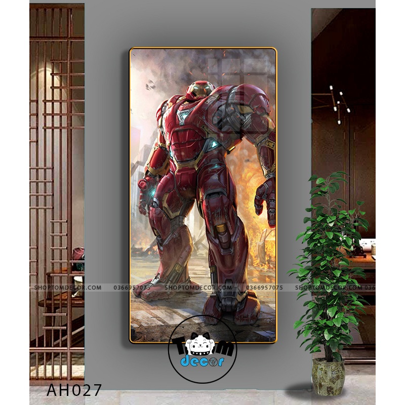 Tranh Người Nhện,Marvel,Samurai,Batman,Iron man - Tranh Tráng Gương Khổ Dọc