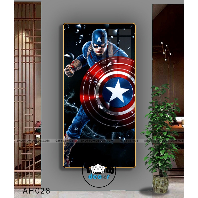 Tranh Người Nhện,Marvel,Samurai,Batman,Iron man - Tranh Tráng Gương Khổ Dọc