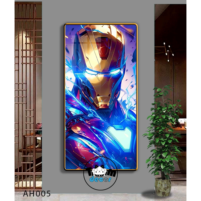 Tranh Người Nhện,Marvel,Samurai,Batman,Iron man - Tranh Tráng Gương Khổ Dọc