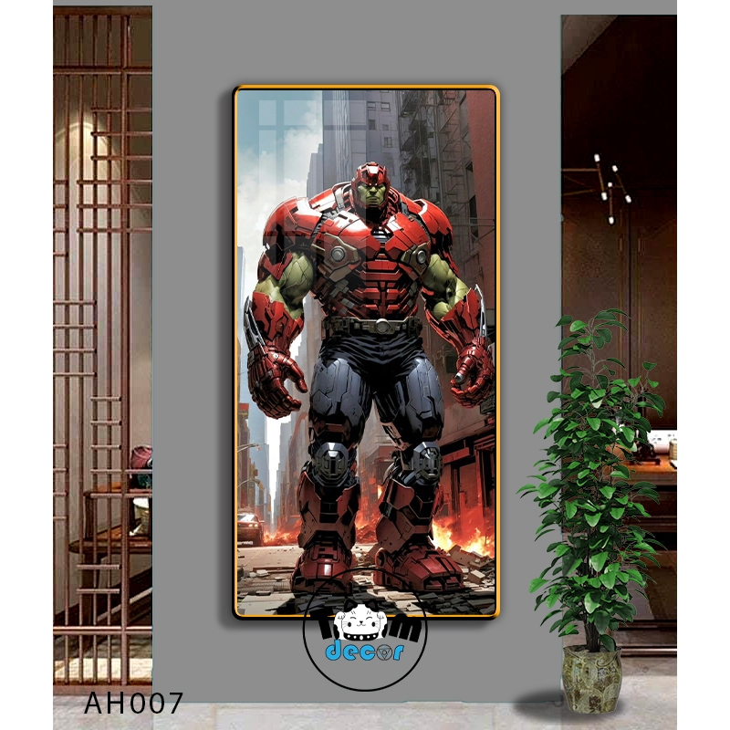 Tranh Người Nhện,Marvel,Samurai,Batman,Iron man - Tranh Tráng Gương Khổ Dọc