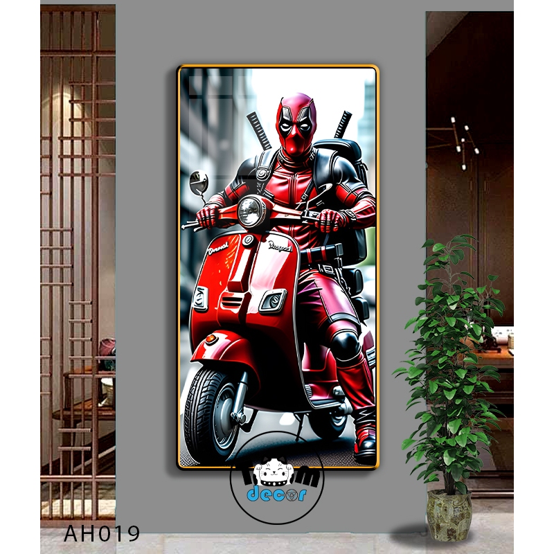 Tranh Người Nhện,Marvel,Samurai,Batman,Iron man - Tranh Tráng Gương Khổ Dọc