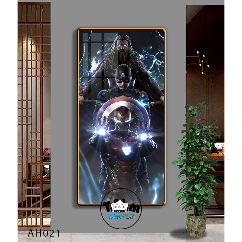 Tranh Người Nhện,Marvel,Samurai,Batman,Iron man - Tranh Tráng Gương Khổ Dọc