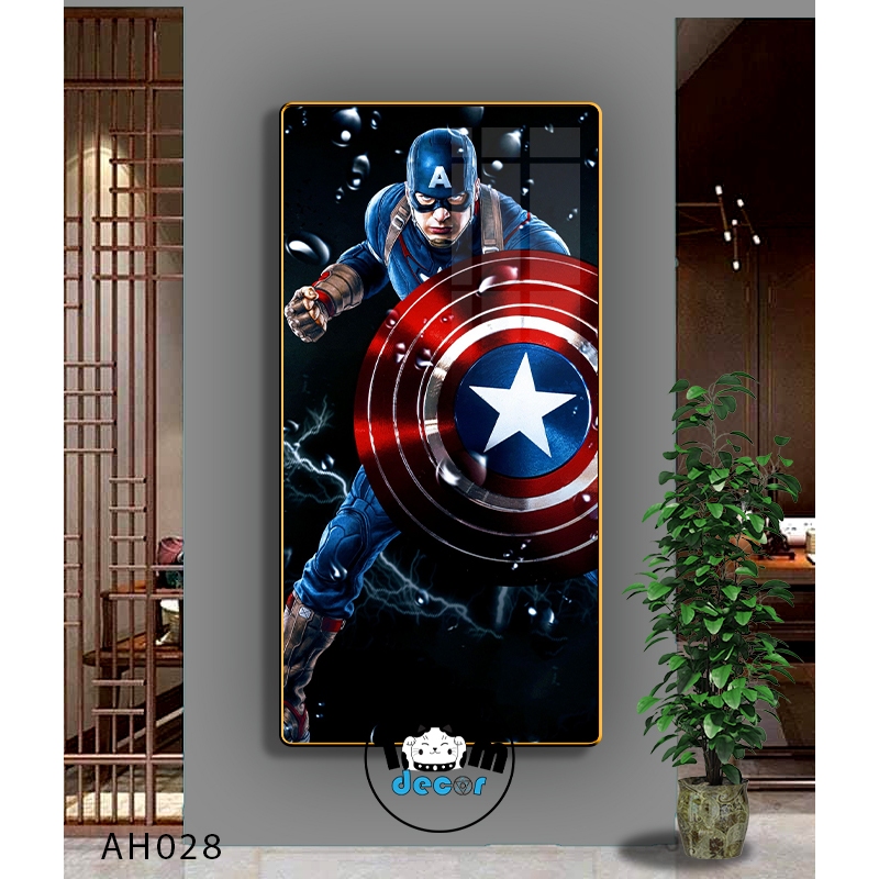 Tranh Người Nhện,Marvel,Samurai,Batman,Iron man - Tranh Tráng Gương Khổ Dọc