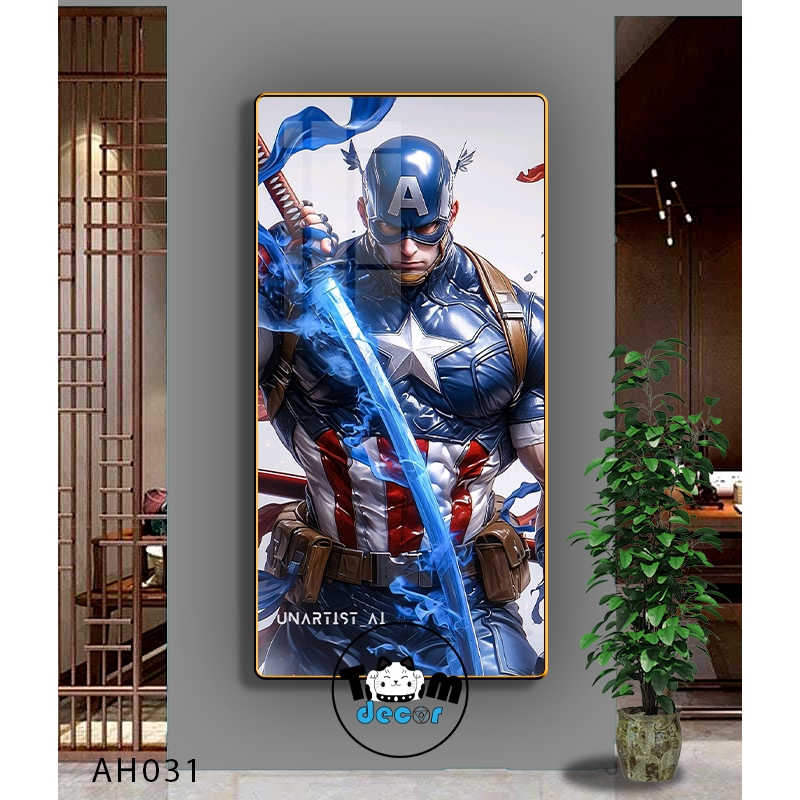 Tranh Người Nhện,Marvel,Samurai,Batman,Iron man - Tranh Tráng Gương Khổ Dọc